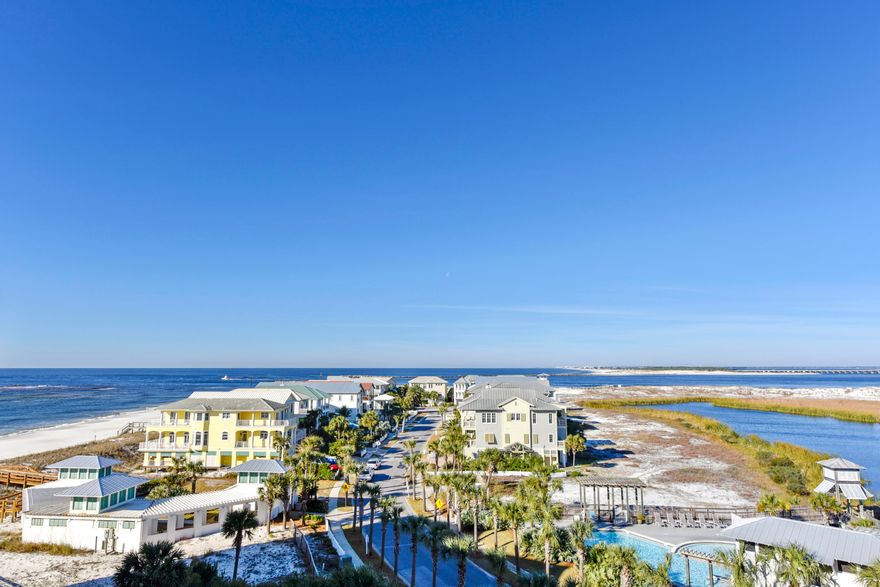 Welcome home!  This gorgeous 2 bedroom condo leaves little to be desired. Unbelievable views of the Gulf of Mexico and the world famous East Pass Jetties. This private gated complex boasts a private beach, a heated pool, hot tub, a large sunbathing deck overlooking the beach + so much more!  You'll feel right at home with the gulf front tennis courts and shuffle board courts. Your chef will enjoy stainless steel appliances and stunning views from the kitchen. The master bedroom has its own private entrance to the oversized balcony. This is what beach dreams are made of! Do not wait another summer 'dreaming of the beach' - Now is the time to shine bright in the Florida sun! If you're a boat lover- this is the perfect unit! Watch boats float in and out hourly.