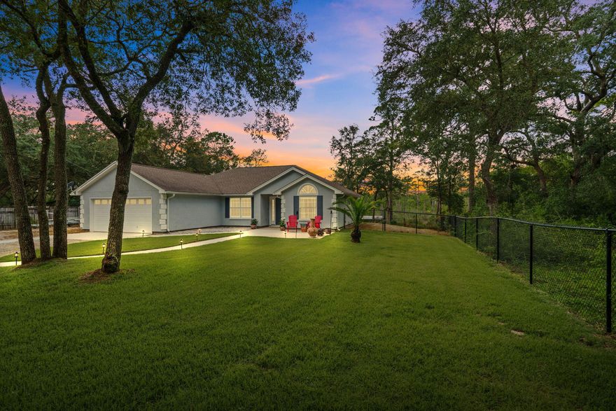 Waterfront Oasis on Crooked Creek - A Fisherman's Paradise!Enjoy 1.31 acres of serene waterfront just minutes by boat to West Bay, the Intracoastal, and Gulf of Mexico. Across from RiverCamps nature strip, this retreat features sunset views, a private dock with boathouse, lift, water/electric, green light, kayak ramp, and mosquito misting system. Home includes a sunroom (324 sqft heated/cooled), updated kitchen/baths, new flooring, fresh sod, firepit, irrigation, and more. Also: RV hookup/dump, pole barn, gated entry, and security system. Bonus: cleared 1/3 acre with endless potential. Just 7 mins to NWFL Airport, 15 to Pier Park -- yet worlds away. Your Private Waterfront Oasis on Crooked Creek - A Fisherman's Paradise!
Here's your chance to own a true waterfront retreat on 1.31 serene acres along Crooked Creek  just a short boat ride to West Bay, the Intracoastal and the Gulf of Mexico! Located directly across from the upscale RiverCamps community nature strip, this peaceful property offers stunning sunset views, a fully equipped dock, and incredible outdoor living.
The property features a mostly cleared 1/3 acre across the street which offers endless potential: build an additional home, add a barn, or simply enjoy the natural surroundings.

Enjoy evenings in your sunroom (bonus 324sqft of heated & cooled space) or on the deck overlooking the water, or head down to your private dock complete with a boathouse, lift, water and electric, and a green light for watching fish and catching some of the biggest blue crabs around! There's also a private john boat/kayak ramp with pulley system and a mosquito misting system - perfect for enjoying the outdoors comfortably.

The home sits 15.5 feet above the waterline and has seen over $100K in updates. 
New pump for the boat lift, Fresh sod and a new concrete walkway to the road, paved firepit social area, Irrigation system, New mini-split unit for the sunroom, Water softener system (salt-based). It also features a Pole barn with power, Gated entry with security system and New LVP flooring in two bedrooms, Quartz kitchen countertops, updated master bath with walk-in shower, fresh paint, and more!

Appliances  including washer and dryer  convey with the home. There's also a designated RV parking space with a 110 amp hookup (easily upgraded to 220) and a newly added RV septic dump installed in May.

Best of all? You're just 7 mins from the NW FL Airport and 15 minutes from Pier Park, with shopping, restaurants, beach access and entertainment  yet you'll feel a world away in your private slice of paradise.
Don't miss this rare opportunity to own your dream home on Crooked Creek  where everyday living feels like a getaway.
