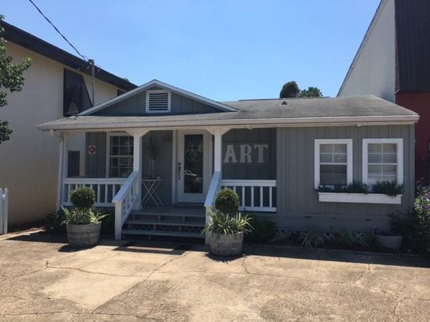 Hwy 98 Frontage! WHAT A LOCATION!! Charming Free Standing Coastal Cottage just west a mere 2500 FEET from Sandestin Beach Resort Entrance. Old Florida charm invites clients/customers in via a front porch. New glass door entry brings you inside to a light and bright interior with built in welcome desk area. Building consists of 5 room areas and bathroom. Features include: New AC unit, New lighting, new water heater, Freshly painted, New front door, new ceilings, new toilet & sinks & more.Front and rear parking. Three exits/entries.Perfect for attorney, title company, real estate office, retail or the like.Monthly is $2500. plus 7% tax.Call today for access and info.