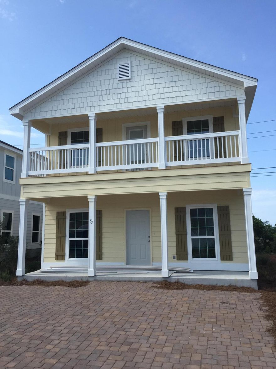 This is The last house Remaining. A great deal, a home in the Mid 250's walking distance to the Beach. 5 min walk from door step to toes in the sand. Walking distance to the beach and a bike ride away from 30A and the shopping and dining of Rosemary, Seacrest and Alys Beach! The Darby is a 3 bedroom 2.5 bath two story floor plan with a beautiful full 2nd floor balcony. This home will feature great standard features including granite countertops throughout the home, hardwood flooring on the first floor, select GE appliances, and much more.