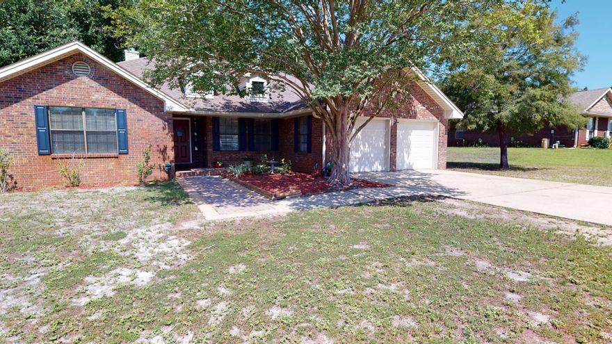 You will want to see this beautiful home and make an offer right away!  Four bedrooms, two bathrooms, gorgeous, remodeled kitchen, media closet and large master bedroom.  Kitchen cabinets and granite counters are stunning as is the newly updated fireplace.  Beautiful tile with hardwood appearance in main areas of home.  Tile in secondary bedrooms and carpet in the Master (to be replaced prior to closing) Split floor plan with a garden tub and separate shower in the master bathroom.The back yard looks just like a park with plenty of space for your dog to run or kids to play.