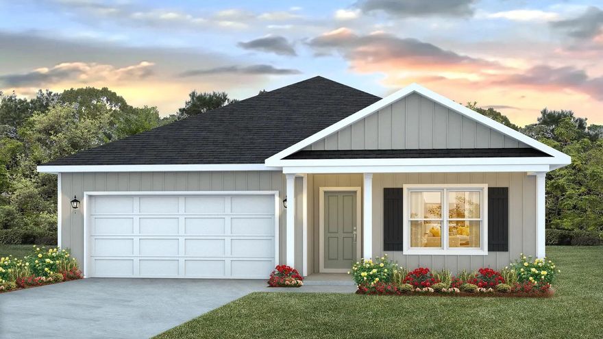 GORGEOUS NEW construction going up now in Marlin Place with a community pool, pavilion, sanded volleyball court, cornhole area and streetlights for residents to enjoy. Just under 1,800 square feet, this beautiful single- story home offers 4-bedrooms with 2-bathrooms, a 2-car garage, and a seamless open layout. Outstanding & spacious floorplan. Stunning Quartz countertops in kitchen and baths, all stainless-steel appliances, gorgeous EVP wood look flooring & plush carpet in the bedrooms. So many great amenities and this highly desirable home comes standard with a Smart Home Technology package with several Smart devices for your convenience. Home also includes hurricane fabric window & door protection and a beautiful classic curb appeal.