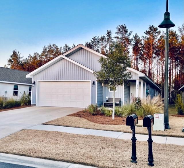 Like new, this pristine home has an open floor plan that welcomes you as you enter the front door! The kitchen, dining and living area have large windows and french doors overlooking the screened back porch. Low maintenance laminate flooring throughout - NO carpet! Many upgrades include: new light fixtures and ceiling fans throughout, shiplap in both baths and mbdr, Kitchen has quartzite countertops, large island, new stainless appliances, backs up to the preserve. HOA fees for Crescent Mills is 295.70 monthly inc: Over 150 cable channels, access to all pools, 24 hour gym, clubhouse, movie theatre, tennis andbasketball courts, playground, and bay club with fishing pier. HOA also includes a full landscaping program. Every yard is maintained, cut, mulched, fertilized andirrigation