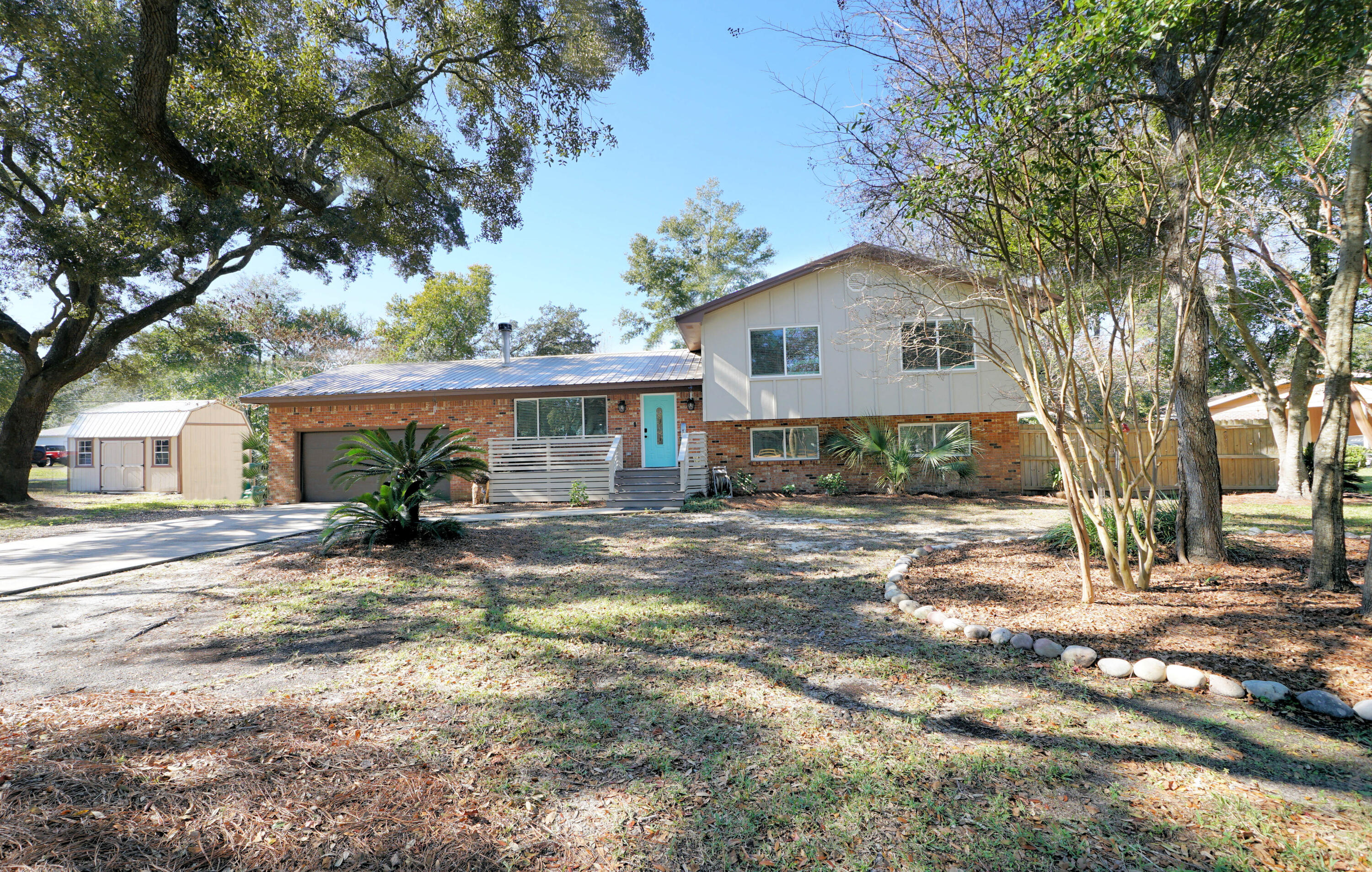 Versatile 6-Bedroom Home - Perfect for Airbnb, Extended Family, or Investment!Discover this beautifully renovated 6-bedroom, 4-bathroom home, completely redone down to the studs in 2022, offering modern finishes and flexible living options. Situated on a corner lot, this property can easily be divided into three separate living spaces, making it ideal for Airbnb rentals, multi-generational living, or maximizing rental income. Enjoy outdoor living with a swimming pool, fenced backyard, separate side yard, and ample privacy. Inside, you'll find high-end features like granite countertops, a metal roof, and a contemporary open layout that caters to comfort and functionality. Located close to military bases, shopping, and the beaches. Buyer to verify all measurements.