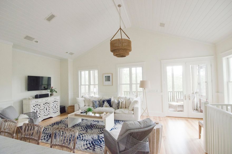 This NEWLY RENOVATED two-story cottage style home is located in Phase I of Watercolor. With it's SUPERB location, you're just moments away from the Beach Club and Scenic 30-A's white shimmering sand and emerald green waters. This 5 bedroom, 5 bath home is surrounded by screened outdoor porches and a beautiful courtyard perfect for grilling and entertaining. The second floor is an open floor plan design including the Kitchen/Living/and Dining which offers generous space for you and your guests to gather and entertain. This home is being sold completely furnished. The two car garage and carriage house with built-in bunks is a MUST SEE! This is a great primary residence, second home or a lucrative rental property -- with a rental projection over $130,000 per year!