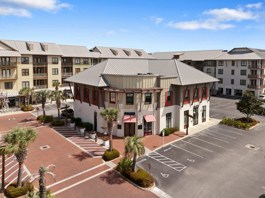 Prime Commercial Office Space in Redfish Village - 2048 W. County Hwy 30A, Santa Rosa Beach, FLLocated in the heart of Blue Mountain Beach along the iconic Scenic Highway 30A, this exceptional commercial office space offers a rare opportunity to own in the vibrant and highly desirable Redfish Village. Positioned on the ground level with prominent frontage along 30A, this property ensures high visibility and accessibility for both clients and staff.This well-appointed office suite features 2673 square feet of flexible space, ideal for professional offices, boutique services, or creative studios. The interior includes  features such as private offices, conference rooms, reception area, kitchenette, and open workspace all designed with functionality and comfort.