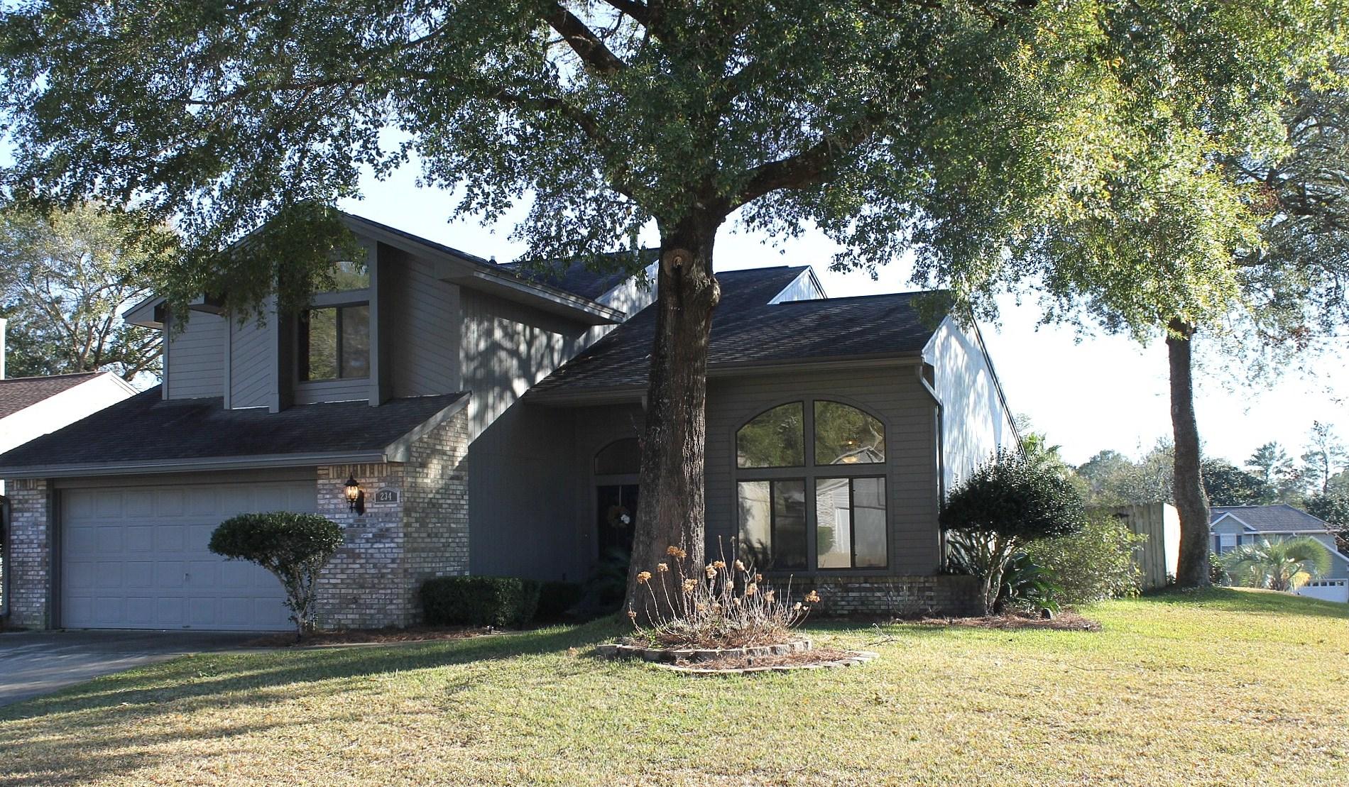 This immaculate home is located on a large corner lot in the highly desired neighborhood of Rocky Bayou. This home features two spacious living areas with a fireplace, formal dining room, remodeled kitchen with granite counter tops and custom tile floors, breakfast bar, large master suite, vaulted ceilings, track lighting, hardwood floors in the main living areas, spacious bedrooms with carpeted floors, upstairs loft, covered patio, gunite pool with security fence and the back yard has a privacy fence. The kitchen has tons of storage and opens up directly into the formal dining area and family room, perfect for entertaining. The master bath offers a double vanity, walk-in closet, and a garden tub with separate shower. This home is a must see. Buyer to verify all dimensions.
