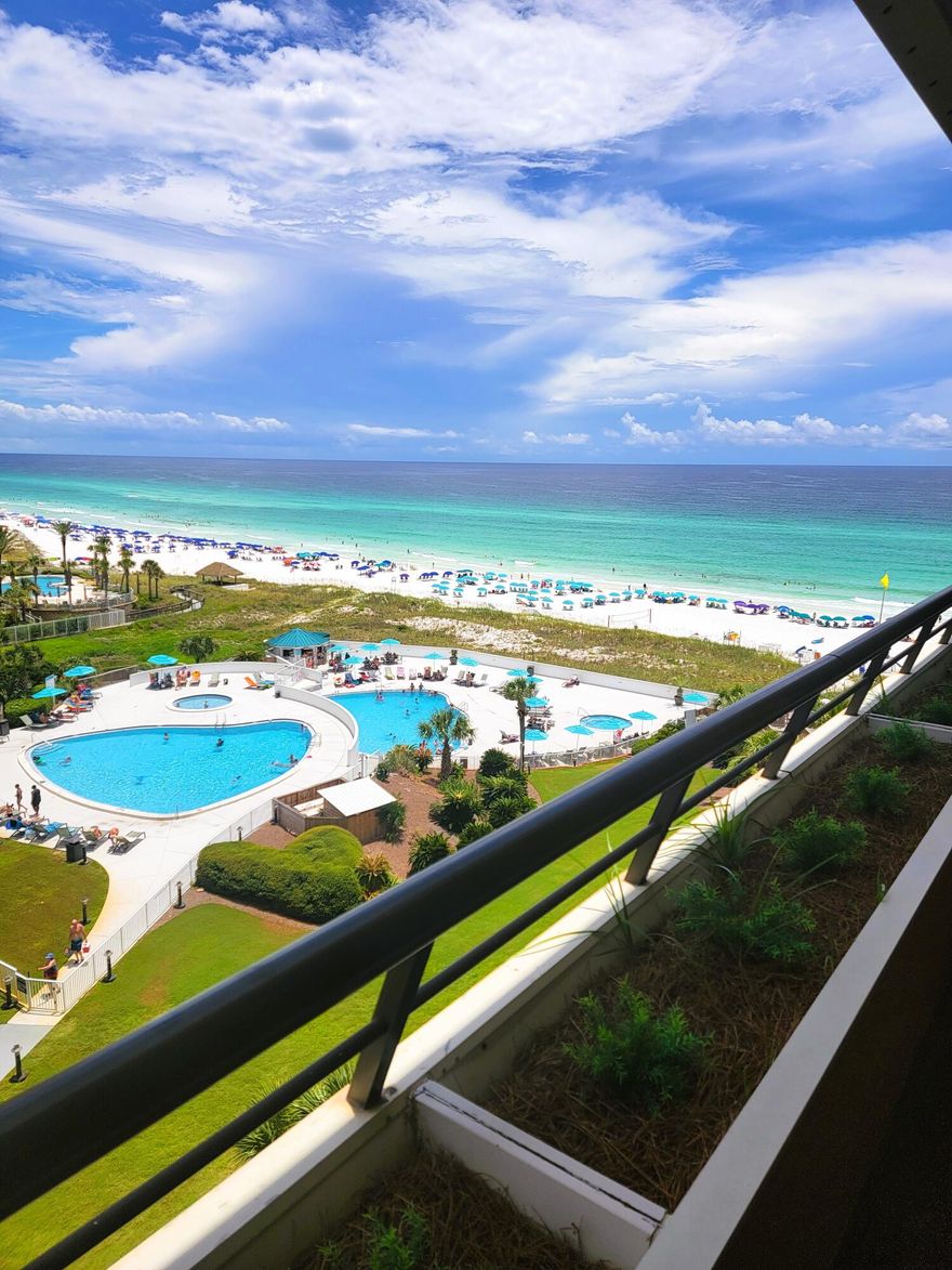 Priced $30K to $100K lower than any other 2/2 (1215 sf) condo listed in Edgewater at the time of the entry of this listing.  Great view of the beach, large swimming pool, spa, fitness center and much more.  Condo is sold furnished and rental ready!  More photos available at www.vacsa.com/unit/72122