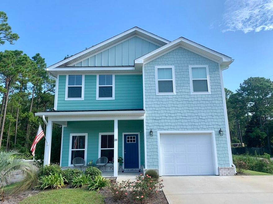 Welcome home! This beautiful 3 bed/3.5 bath home in Santa Rosa Beach is perfect for a full-time home or a rental property! The home boasts 10 foot ceilings on the first floor, quartz countertops throughout, en-suite bathrooms and walk-in-closets in ALL bedrooms, a large lot big enough for a pool. Upgrades include a sprinkler system, custom hurricane shutters, gutters, a fence, a farmhouse sink and 42 inch upper cabinets in the kitchen, etc. Conveniently located in the heart of Santa Rosa Beach, you're 2 miles to the beaches of South Walton with public parking, dining, and shopping, and close to Cessna Landing Boat Launch. Grand Boulevard, Topsail Preserve State Park, and Baytowne Wharf are also just minutes away. This home is close to everything, and your oasis too!