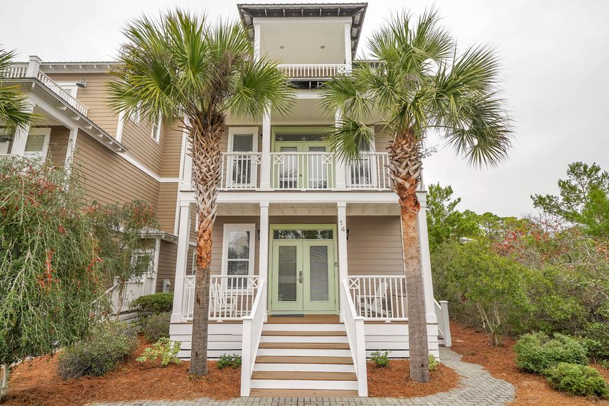 Exceptional Beach Home in the sought after Seacrest Beach Community!  Great Opportunity for a Vacation Rental or 2nd Home in one of the areas hottest tourist spots along 30A!  With 4 Bedroom/4 Baths this property has plenty of space for family/friend getaways!   Beautiful hardwood floors, tile and a wonderful open living area and gourmet kitchen with granite countertops, and stainless steel appliances!  All bedrooms w/ensuite bath! Enjoy the open floor plan, and large porches/decks for outdoor living space, plus great views! Seacrest Beach is situated between Alys Beach and Rosemary Beach, with amazing amenities including a huge resort pool, beach access, amazing restaurants and shops nearby!