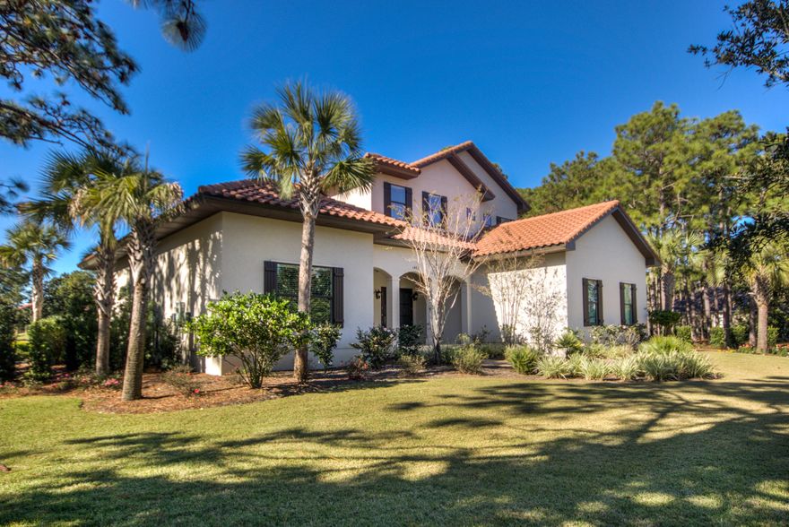 Built in 2015 ...Great Home 4 Beds 4 Baths plus a Study Overlooking the Par3 16th Hole of the Raven Golf Course. The Home features Stainless Steel Dacor Appliances,Hardwood flooring, custom cabinetry, Granite counter tops with white glazed cabinets, Pecky Cypress mantel,Cypress inlay shelving. Other features include 12'ceilings,Samsung TV in the Great room,Outdoor Summer Kitchen,expansive views of the golf course and Room for a Pool if desired.SELLER HAS AN APPROVED ARB POOL PLAN. If you are considering a Newer home in the Sandestin Resort this is one to consider. Call Today !