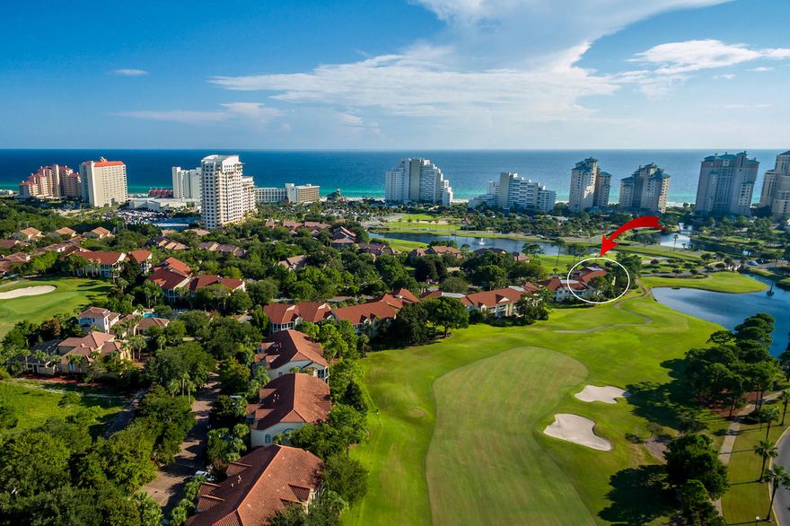 This two bedroom, two bath, bunk room condo is located on the beach side of Sandestin Resort. Conveniently located on the first floor, overlooking the lake and golf course. Enjoy the views from your spacious screened-in porch. Unit offers 2 spacious and bright bedrooms with large closets, the master closet is a ROOM of it's own! The bunk room, each bed with it's own TV, is that perfect get away space! Both bathrooms have cultured marble and double sinks. Open floor plan includes kitchen, dining and living space which flow easily onto the screened patio. Open air living at it's best! Walk to the numerous amenities located beach side in the resort, including community pool, Beach House restaurant, owner's private Beach Club,and putting green to name a few.