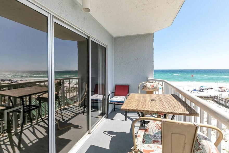Strong Rental! ($50k gross 2022)- ($52k projection 2023) Breathtaking Gulf views!  Incredible Sunsets from your private balcony! Fully furnished! Turn-key ready!  King sized bed, full sized appliances, queen sized sofa bed, plenty of seating to accommodate - See Info Sheet for more exciting updates and details! Islander Beach Resort is freshly painted and fully refurbished building. Enjoy the beachside pool, heated seasonally (largest on Okaloosa Island). Owners enjoy covered parking garage; shared large exterior storage closet (same floor).  HOA includes all utilities except Owner pays Power bill ($33/mo avg) and Insurance ''walls in'' coverage.  Copy/paste link to Airbnb Rental:  http://bit.ly/3EVOoIu for guest reviews!