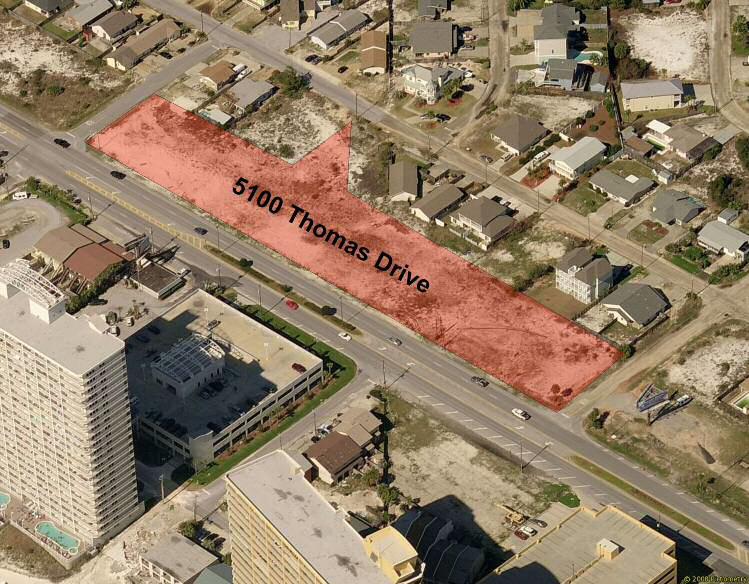 Bank owned within almost 700 feet of frontage on THomas Drive. Flat and ready to develop. Previously permitted for 27 single family lots. Sold for 2.7 million in 2005.