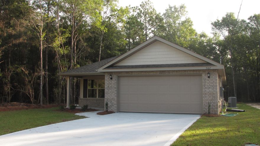 SELLER TO PAY MOST CLOSING COSTS, OFFERING A $500 ALLOWANCE FOR BLINDS AND WILL BE ''MOVE-IN READY'' IN 15 DAYS OR LESS... located centrally in Crestview, the exterior of the home consists of brick and vinyl siding and boasts a 2 car garage. Featuring a great floor plan, the living room is open to the kitchen/dining area; custom cabinets with coordinating counter tops; double-door pantry for additional storage; flooring consists of laminate, tile and frieze carpet. Master suite has his and her walk-in closets and double vanities. The bedrooms are all a really nice size; light fixtures/door hardware will be oil-rubbed bronze; covered back patio for relaxing. Listing agent has ownership interest in this property. Buyer to verify all areas of importance.