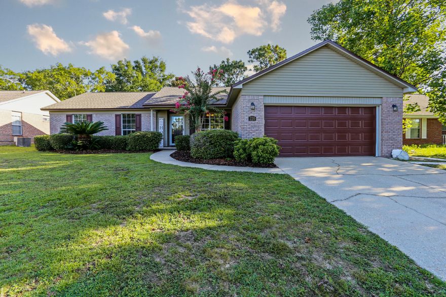 NEWLY RENOVATED!!! This all brick home is ready for YOU!!! Conveniently located on the south side of Crestview close to hospital, schools, shopping, I-10, Special Forces compound, Duke Field, & Eglin AFB. Enter into the spacious living room with tile floors that look like hardwood floors & a cathedral ceiling. Kitchen, laundry, & bathrooms have tile flooring. Home has a split bedroom floor plan with NEW carpet in 3 bedrooms. Master bathroom has a double vanity, tub/shower combo. Home also has a nice covered porch & metal shed! Backyard is privacy fenced. NEW Roof, NEW hot water heater, NEW garage door, NEW storm door, New Paint & NEW carpet. 1 Year Basic Home Warranty included for Buyer's peace of mind. Buyer to verify for themselves all measurements & information deemed important