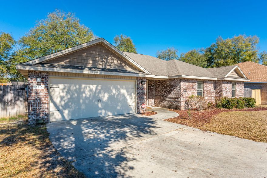 Just imagine making this beautiful brick house your future home! Located in a prime location nested in a cul-de-sack in North Crestview, this home, not only has a fenced-in backyard perfect for your family and pets to enjoy, but also has a completely updated kitchen with stainless steel appliances, granite counter tops, and plenty of cabinets. If hosting get-togethers is something you enjoy, there is a beautful breakfast bar with a gorgeous back splash tile overlooking a large living room with custom arches and a double tray ceiling with rope lighting. The master bathroom has a gorgeous garden tub, walk -closet, and both bathrooms have granite counters.
