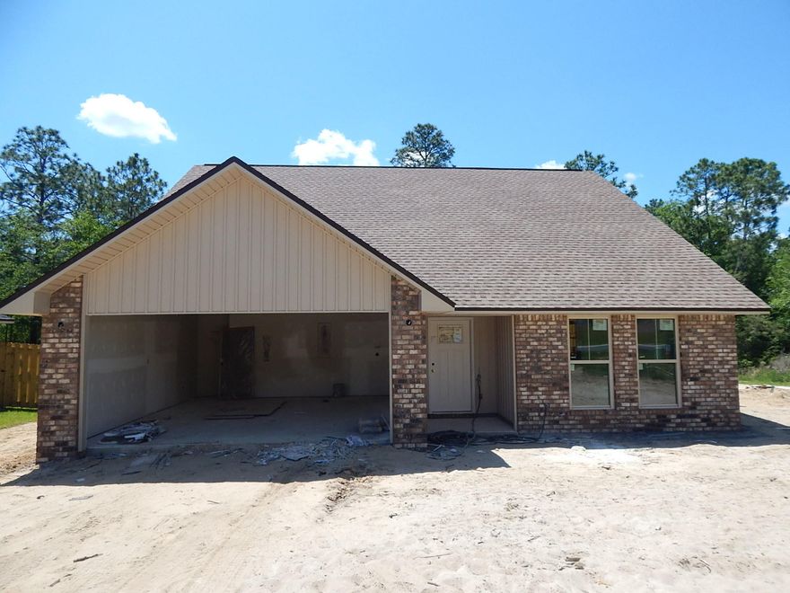 SOUTH OF I-10! This home has BRICK ON 4 SIDES with Vinyl Accents Under Porches, Over Garage, and Upstairs. Built by a VA Registered Builder! Buyer to verify schools & measurements. Measurements were taken from the floor plan and the buyer should satisfy themselves as changes can occur during the construction process. The builder reserves the right to make changes to the plan and finishes. Lot measurements taken from the Okaloosa County Property appraiser and/or plot plan. Appliances include: Stainless Smooth-Top Range, Dishwasher, & Over the Range Microwave.