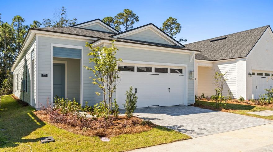 Immediate move in available for this BRAND NEW 3 Bedroom 2 Bath Bellview Floorplan in Breakwater!  Located minutes from the  NEW HOSPITAL and the AIRPORT all within a GATED COMMUNITY that will have their amenities built in the Spring of 2026!At the heart of this home is a well-equipped kitchen featuring a center island with a breakfast bar that opens into an airy great room, perfect for entertaining or relaxed evenings at home. Adjoining the kitchen and great room is a casual dining area central to both spaces. A private primary suite offers tranquility, complete with a dual-sink vanity in the primary bath, private water closet, and generous walk-in closet.   The backyard is a private oasis backed up to preserve!