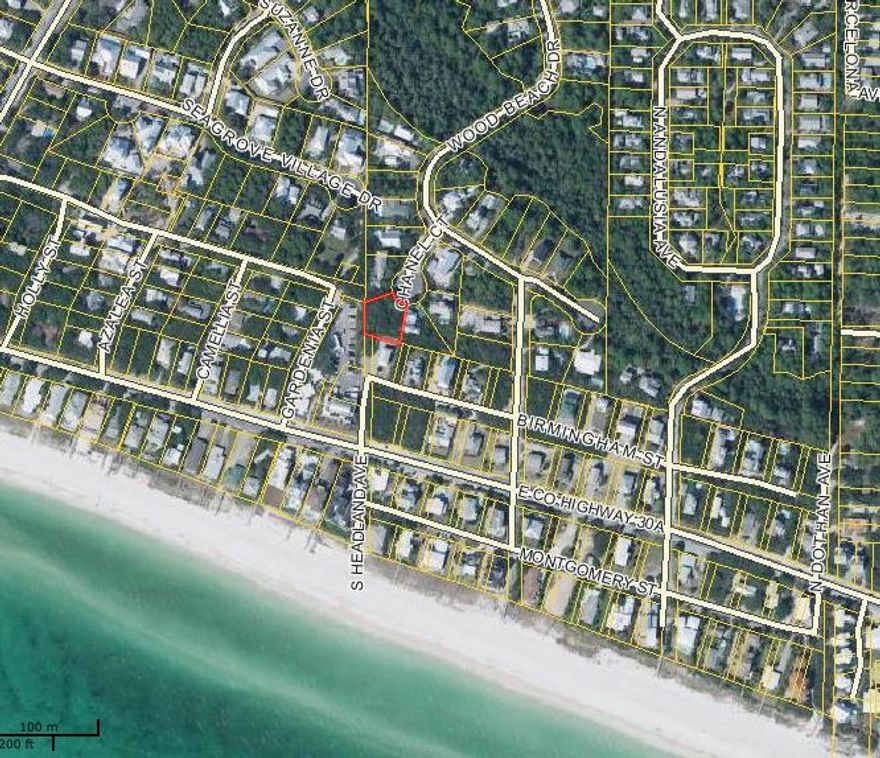 BEST PRICED LOT EAST OF 395. Sugarwood lot in Seagrove with possible Gulf Views. Wooded lot at the end of a quiet cul-de-sac in Sugarwood Subdivision. Prime location for a beach home in desirable Seagrove located east of Hwy 395, just outside of Old Seagrove near Whiskey Bravo. Just think of a location within 4 lots to the beach. Get your gulf view today and build your family beach house here on this sizable lot, where you'll have room for a private pool and can build 3 stories to capture that view. Low annual HOA dues & paid tap fee. Beach access located at S. Greenwood Ave. or Gardenia St. Enjoy this location within a minute to the bike path or beach; breakfast or lunch at Cowgirl & dinner at Whiskey Bravo.