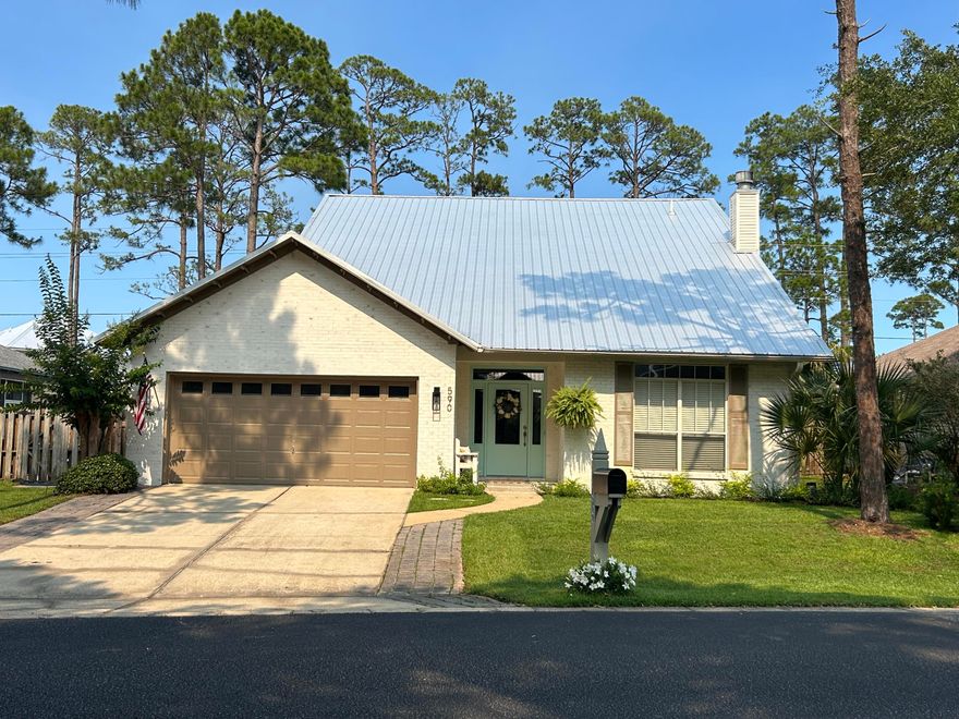 Large, updated home in Escada in Santa Rosa Beach, FL. Beautiful and well maintained in a Non Short term Rental neighborhood conveniently located south of Highway 98. Easy access to the beaches of 30A from Escada via a wooded trail. This move-in ready residence offers four spacious bedrooms, two and a half bathrooms, and sits on a large, well-maintained lot with lots of parking space.Escada is an established community known for its excellent amenities and prime location. Completely updated from top to bottom this like new home features a metal roof, LVP flooring, quartz, new lighting and fans and much more. Enjoy the pool, clubhouse, tennis, pickle ball and basketball courts all for a low HOA fee. Agent is owner.