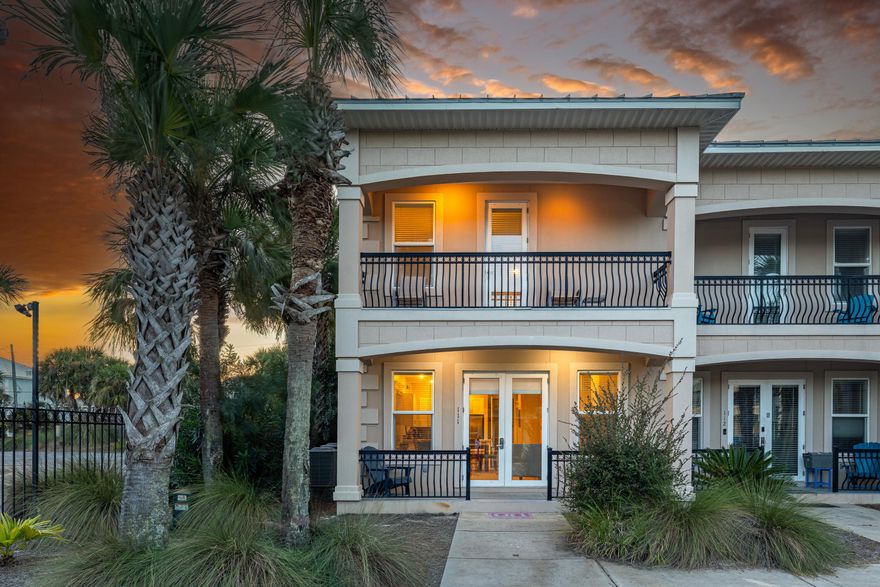 Now offering a $15,000 credit to buyer at closing! First floor living with front door parking makes this rental perfect for all ages. Offered fully furnished and turnkey, this spacious townhome features 4 large bedroom suites and 4 full baths, plus hallway bunks and a sofa bed. Plenty of room for everyone to spread out and relax. The first floor offers a convenient bedroom and full bath, ideal for guests or multi-generational stays. The remodeled kitchen shines with quartz countertops, white wood cabinetry, and stainless steel appliances. Each bathroom features tile surround walls, and the two master suites boast separate showers and soaking tubs for ultimate comfort. Tile and wood flooring throughout adds to the clean coastal vibe. Spacious 2200+ with room to breathe. Enjoy community perks like a large pool right outside your door and deeded, gated beach access just across the street.
Best of all? This high-performing rental machine with future rentals convey with the sale - a seamless investment opportunity! The beach road of Scenic Gulf Drive offers 6 1/2 miles of walking and biking paths, restaurants and live music on the beach. Seascape golf and tennis facility in your backyard plus a wonderful day spa next door. Silver Sands outlet mall and Sandestin Resort for all your off beach days. 