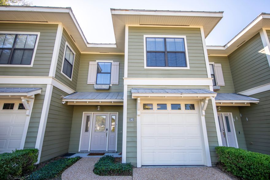 Location! Location! Location! Nestled in the heart of South Walton, 90 Southhaven Circle is a charming 3-bedroom, 2.5-bath townhome that exudes warmth and style. This delightful residence is just a short distance from 30A, as well as shopping, dining, and schools, making it the perfect blend of convenience and tranquility.Step inside to find fresh paint throughout and a spacious full garage offering ample room for a vehicle and additional storage. The ground floor welcomes you with an open living concept, centered around a generously sized living room and a kitchen featuring a breakfast bar. Upgrades include LVP flooring, and sleek stainless steel appliances, adding a modern touch to this inviting space. The living room flows seamlessly onto a private screened patio, an ideal spot for relaxation or entertaining guests. For added convenience, there's a half bath on the first floor, perfect for visitors.
Venture upstairs to discover the master bedroom, complete with an en-suite bathroom and a walk-in closet. The second and third bedrooms share a well-appointed bath, and there's a dedicated laundry area on this floor as well. With a total of 1,721
square feet, this home offers plenty of living space for your comfort and convenience.
Please note that short-term rentals are not allowed in this community; however, it would make an excellent investment for those interested in long-term leasing. This home is move-in ready and has been meticulously maintained, awaiting your personal touch.