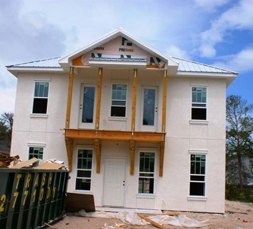 Stunning Rosemary Beach Style homes right here on Panama City Beach. These homes offer Custom Cabinets, Granite Counter tops in the Kitchen, Laundry on second floor. Homes are constructed with Stucco and hardi board siding, and balconies. Don't miss this New Construction home today!