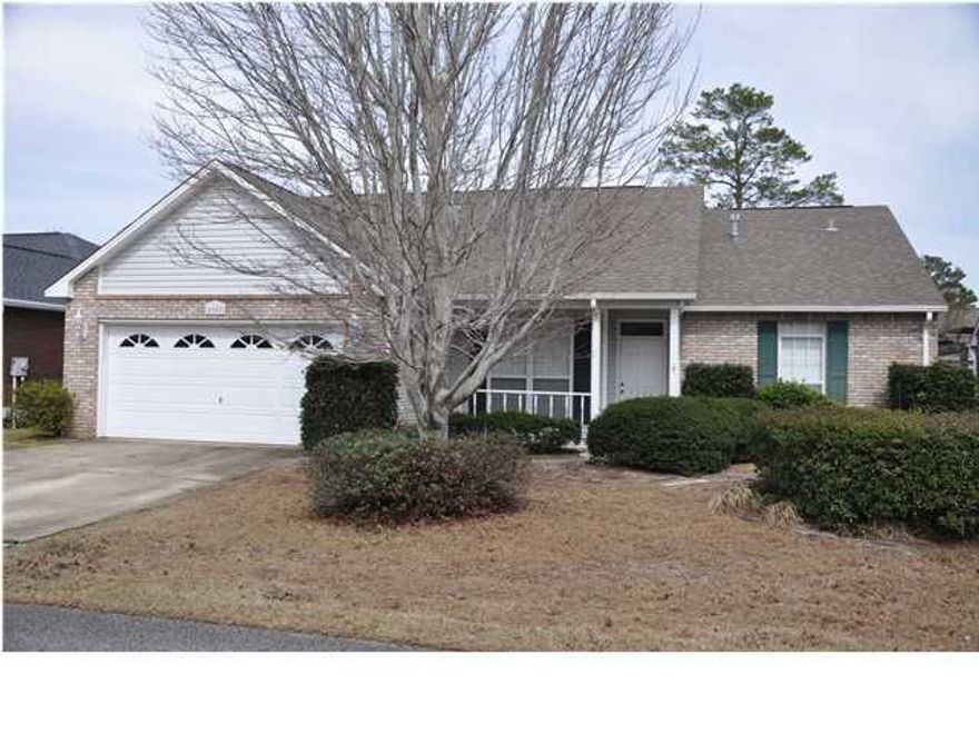 Brick 3 bedroom 2 full bath home in Bluewater Bay, Niceville's most complete full scale subdivision. Bluewater Bay offers championship Golf, excellent Tennis center,3 swimming pools, full scale marina, walking trails and unsurpassed beauty. This home has a fenced back yard, sprinkler system and lawn pump with shallow well and excellent landscaping. The home has raised ceilings, vaulted in great room, and 9 foot elsewhere. The master suite is large and the master bath has a cultured marble whirlpool garden tub, double sink cultured marble vanity, and tile floors. The bedrooms are separated from each other with the 2nd and 3rd bedrooms on the opposite side of the house. The great room has a raised ceiling and a brick gas log fireplace. The home is located very near the Bluewater