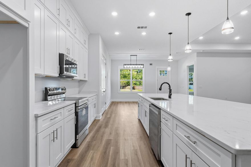 Brand-New 2025 Construction by Dayspring Construction. Welcome to this exceptional 5-bedroom, 3-bath new-construction home crafted by highly regarded local builder Dayspring Construction. Designed with quality and livability in mind, this spacious residence offers an open-concept layout, 8-foot doors, and refined finishes throughout. The impressive kitchen features ceiling-to-floor cabinetry, a generous pantry, and beautiful countertops--perfectly blending style and function for everyday living or entertaining. The split floorplan provides privacy, with the primary suite offering a spa-inspired bath and generous walk-in closet. Four additional bedrooms provide flexibility for family, guests, or creative use such as a office, gym or hobby space. A well-appointed laundry room with sink adds  convenience, and the thoughtful craftsmanship ensures energy efficiency and long-term value. Located in a desirable area with close proximity to schools, shopping, and local amenities, this brand-new home delivers the perfect balance of modern design, timeless comfort, and dependable quality- ready for its first owners to call home. Note: Some photos have been virtually staged.