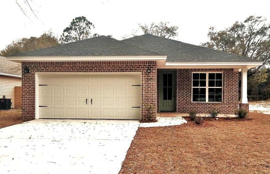 Luxury features of this Brand new 4 Bedroom Home: 1 yr home warranty, all brick exterior, 8' interior & exterior doors throughout, 9' ceilings, crown molding in main areas, 5 1/4 baseboards, stainless steel appliances (refrigerator, range, dishwasher & microwave), granite kitchen countertops, marble vanities & tubs/showers in baths, tray ceiling in master, ceiling fans in all rooms, recessed lighting in kitchen, tile in wet areas, carpet in bedrooms, beautiful laminate wood flooring in all other areas, pull down attic stairs, full landscaping & irrigation system, 6' privacy fence, along with many other beautiful features. Builder will pay $2,000 towards ALL total closing costs.