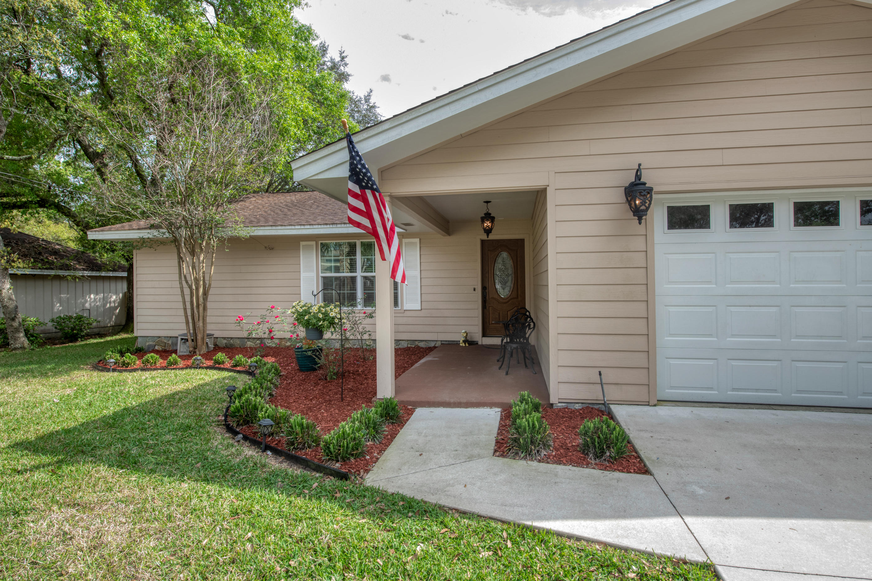 This beautiful 3bd/2ba/2car, 1945 sq ft home is conveniently located 1 mile East of Hurlburt--opposite of Navarre traffic, with quick access to Hurlburt, Eglin, and the surrounding cities. Recently remodeled inside and out, this split floorplan features his/her closets in the master bedroom, a separate office, laundry room, covered back patio, gas stove, granite counter tops and wood cabinets in kitchen and bathrooms, and a finished garage. Exterior Hardie board installed 2014, HVAC replaced in 2017, and fence in 2018. Located on a cul-de-sac for minimal thru fare traffic. Priced to sell, this home won't last long!