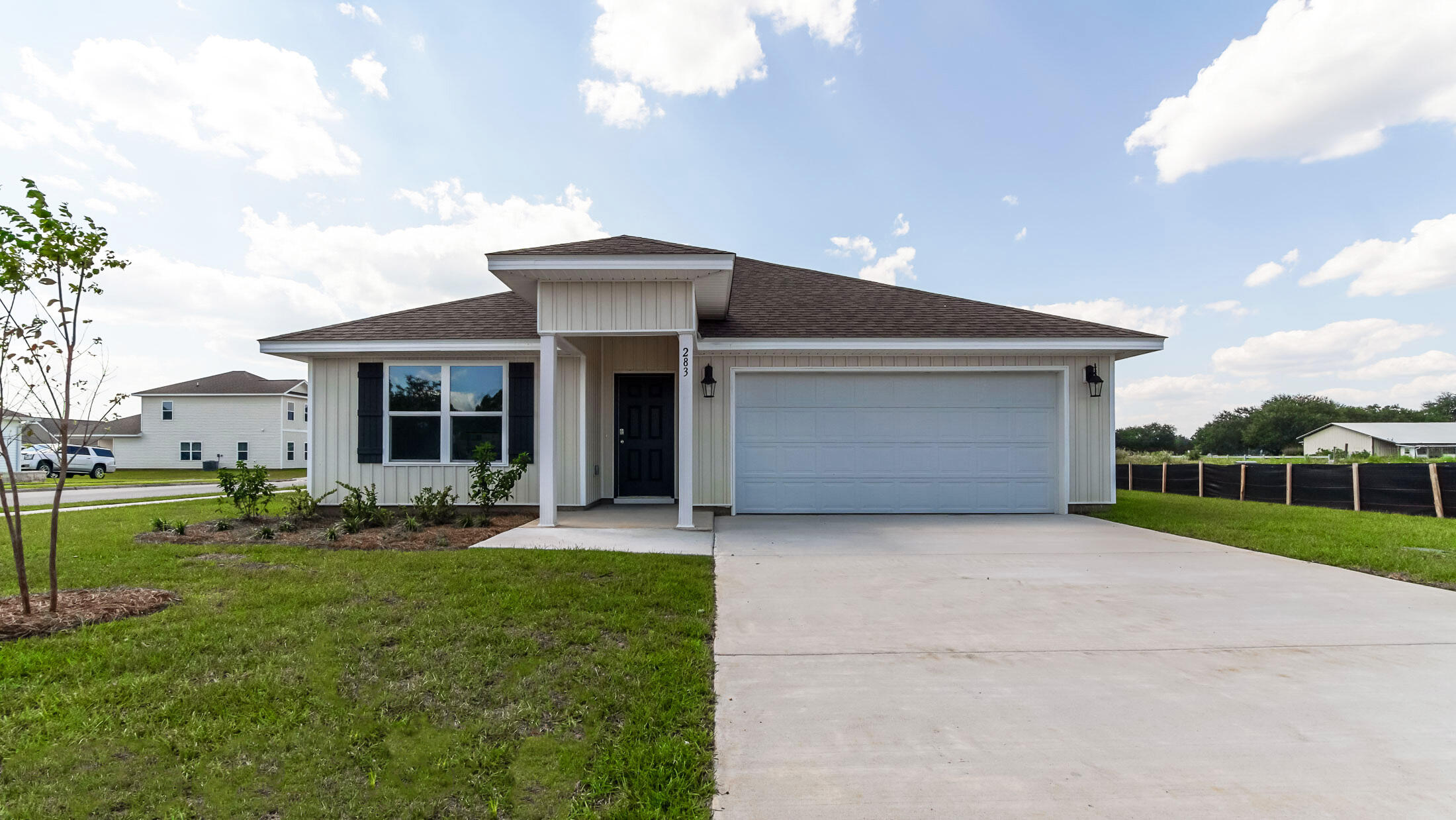 Now selling new construction homes in Owl's Head East. This community is located in Freeport Florida. The Cali features a kitchen and living area with an open design that seamlessly integrate with the dining area. Interior features include EVP flooring, beautiful cabinetry in ivory, granite countertops, a Smart Home package with DEAKO Smart Switch. Owl's Head is convenient to restaurants, shopping, golf courses, a regional sports complex, the E.O. Wilson Biophilia Center, and several marinas. It is 36 Miles to Eglin Airforce Base, 37 Miles to Duke Field, and 23 miles to Sacred Heart Hospitals.