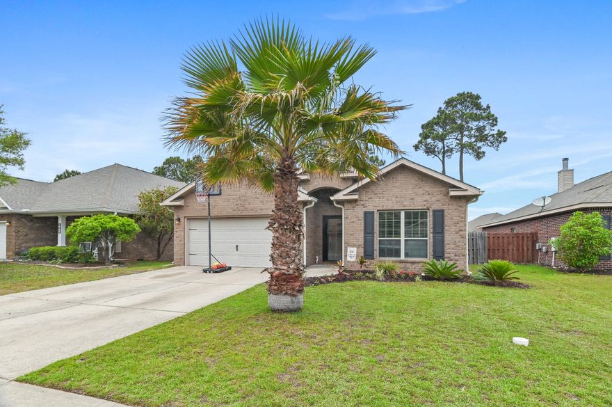 Beautiful home in Driftwood Estates featuring 3 bedrooms, 2 bathrooms, plus a dedicated office. The thoughtfully updated kitchen boasts quartz countertops and opens seamlessly into the spacious living area, creating an inviting open-concept layout ideal for everyday living and entertaining. Step outside to a large covered patio overlooking a private, fenced backyard--perfect for relaxing or hosting guests.

This home is filled with upgrades, including durable vinyl plank flooring, a glass storm door, WiFi-enabled thermostat, and Ring doorbell. Both bathrooms, along with the custom dresser in the primary closet, are finished with granite countertops. A stylish custom barn door adds charm and functionality, allowing privacy for the secondary bedrooms. Ideally situated just minutes from the stunning beaches of 30A, this home combines everyday convenience with relaxed coastal living. Driftwood Estates offers a wealth of amenities for residents to enjoy, including a community pool, sidewalks, parks, ponds and beautifully green spaces. The community also features Driftwood Estates Park, complete with tennis and pickle-ball courts, basketball courts, soccer fields, walking trails, playgrounds, and picnic areas--perfect for those seeking an active lifestyle in a welcoming, family-friendly setting.

Ideally located near the beautiful beaches of 30A, Choctawhatchee Bay, as well as shopping, dining, and top-rated schools, this property offers the perfect blend of convenience and coastal living--an exceptional place to call home!