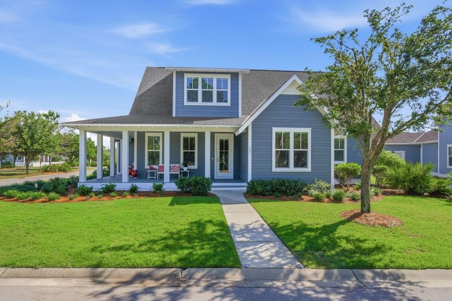 Welcome to 'Cornerstone in Pathways,' a meticulously maintained showpiece perfectly positioned on a premier corner lot in the highly sought-after Pathways community of Watersound Origins. Highlighted by a RARE full 3-car garage, this beautifully designed 4BR/4.5BA residence offers 2,833 sqft thoughtfully crafted for comfort, entertaining & everyday family living. Featuring 2 first-floor bedrooms including the luxurious primary suite, private ensuite baths throughout, bonus upstairs Den/Flex space, large dining area w/adjacent Dry Bar, & incredible natural flow from indoor to outdoor living. Upstairs, the whimsical Harry Potter/princess/storage-style bonus closets hidden within the secondary bedrooms create unforgettable spaces kids & guests will absolutely love.
The expansive screened porch & large fenced backyard provide endless possibilities for a future pool, outdoor kitchen, play area & ultimate backyard oasis, while the magnificent wraparound front porch elevates the curb appeal to another level as it overlooks the community park directly across the street--creating an extended outdoor living experience perfect for kids, pets & gathering with neighbors. Mature trees, walking trails, fishing ponds & direct access to Village Commons amenities are just steps away. Centrally located in the heart of Origins with quick golf cart access to the Town Center, Publix, restaurants & Hwy 98. Near the sugar-white beaches of 30A. 30A is a lifestyle...are you ready to experience it?