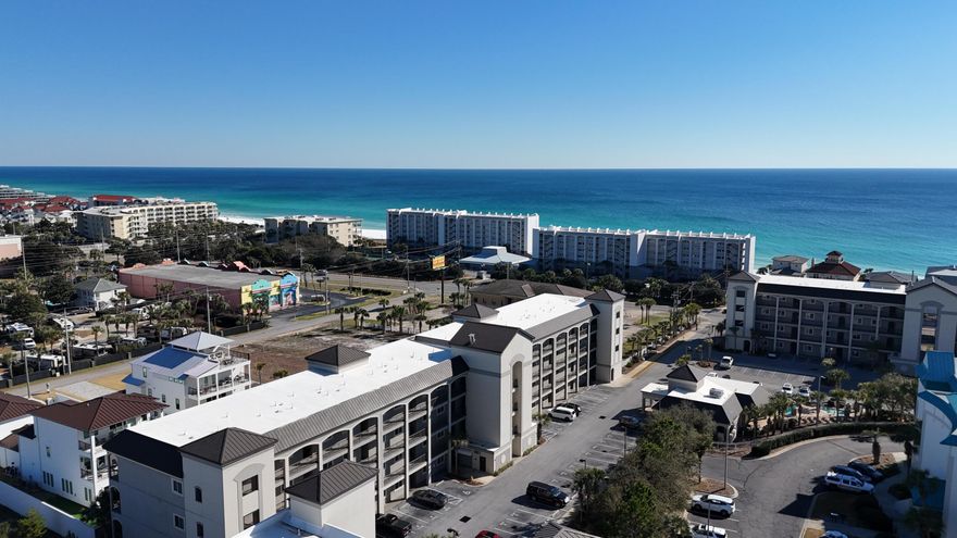 If you've been waiting for the right Miramar Beach play, this is the one. This 3-bedroom, 2-bath condo in Alerio is directly across from the beach, putting you steps from the sand in one of the most sought-after stretches of the Emerald Coast. Location like this drives value, demand, and rental performance.  Inside, the layout works. Hardwood flooring, open living space, and a spacious 4th-floor balcony that catches the Gulf breeze make it ideal for both personal use and guest stays. The kitchen is fully equipped with stainless appliances and flows seamlessly into the main living area, perfect for entertaining. The primary suite features a double vanity, garden tub, and separate shower, while the additional bedrooms allow for strong rental capacity or comfortable hosting. Alerio is gated and resort-style, offering a community pool, grilling area, elevators, and true walkability to restaurants, coffee shops, grocery, and Silver Sands Outlets. That combination beach access, walkability, and rental upside is exactly what buyers look for in this market.

If you're looking for a solid coastal asset with lifestyle and income potential, let's get you in to see it.