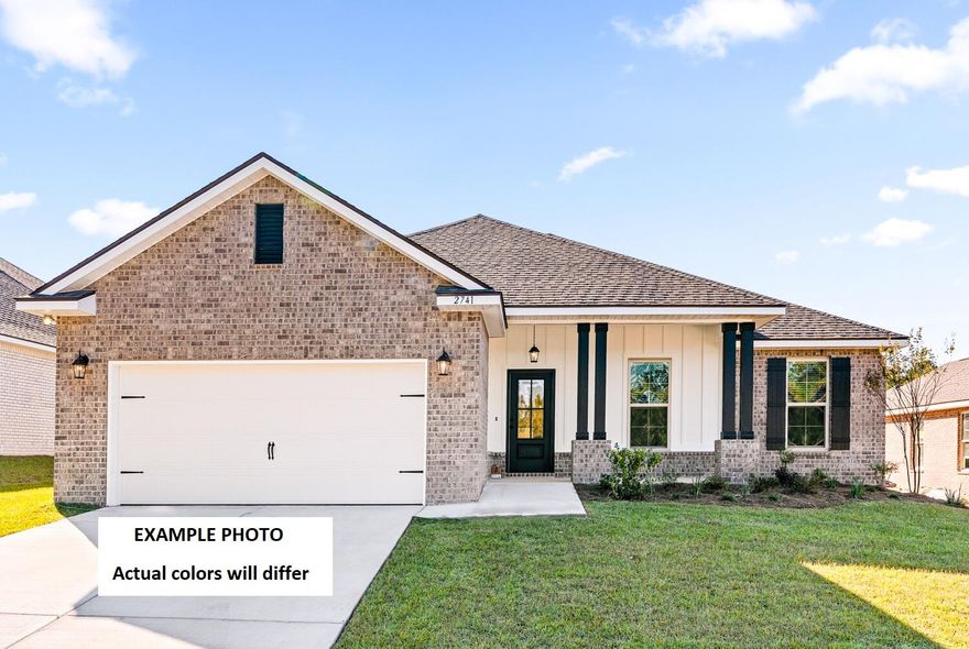 Awesome builder rate plus choose ONE free: window blinds OR fridge! Restrictions apply. 

The RODESSA IV G in Houston Place community offers a 4BR/2BA, open design. Upgrades added (list attached). Features: double vanity, garden tub, separate shower, and walk-in closet in master bath, double vanity in 2nd bath, kitchen island, walk-in pantry, walk-in closet in beds 2&3, covered porches, undermount sinks, LED lighting, crown molding, framed mirrors in all baths, landscaping, architectural 30-year shingles, flood lights, and more! Energy Efficient Features: water heater, electric kitchen appliance package, vinyl low E MI windows, and more! Energy Star Partner.