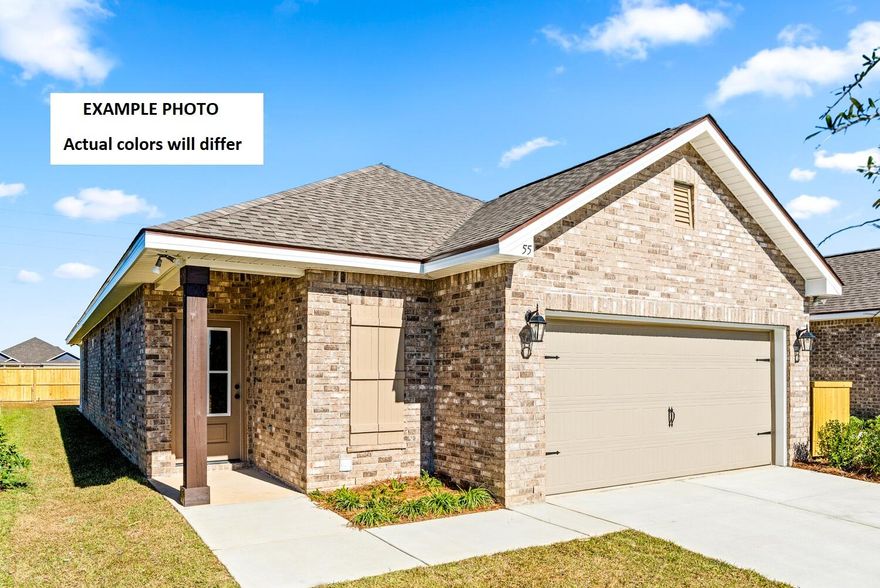 Awesome builder rate plus choose ONE free: window blinds OR fridge! Restrictions apply. 

The ECKERT II A in Natureview community offers a 4BR/2BA, open design. Upgrades added (list attached). Special Features: double vanity, garden tub, separate shower, and walk-in closet in master bath, kitchen island, pantry, covered porches, undermount sinks, LED lighting, ceiling fans in living and master, smart connect WIFI thermostat, landscaping, architectural 30-year shingles, flood lights, and more!
Energy Efficient Features: water heater, electric kitchen appliance package, vinyl low E windows, and more! Energy Star Partner.