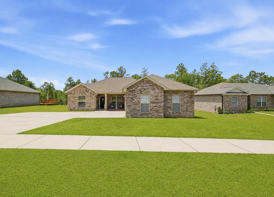 Welcome to 3092 Zach Ave, nestled in the highly desirable Lake Arthur Estates community. Built in 2018, this beautifully crafted brick home combines quality construction with timeless, simple elegance. From the moment you step inside, you are greeted by soaring high ceilings, an expansive open floor plan, and gorgeous laminate flooring that flows seamlessly throughout the entire home.
The thoughtfully designed kitchen serves as the heart of the home, featuring a large center island, stylish two-tone cabinetry, and an inviting layout perfect for entertaining or everyday living. Spacious bedrooms provide comfort and versatility, while the home's light-filled living spaces create an atmosphere that feels both refined and welcoming.
Step outside to enjoy the screened-in patio overlooking the large lot -- an ideal setting for relaxing mornings, evening gatherings, or simply enjoying the peaceful surroundings.
Residents of Lake Arthur Estates enjoy wonderful neighborhood amenities including a scenic lake, playground, and basketball courts, offering both recreation and community charm. This exceptional property perfectly blends modern comfort, quality finishes, and elegant design in one beautiful package.