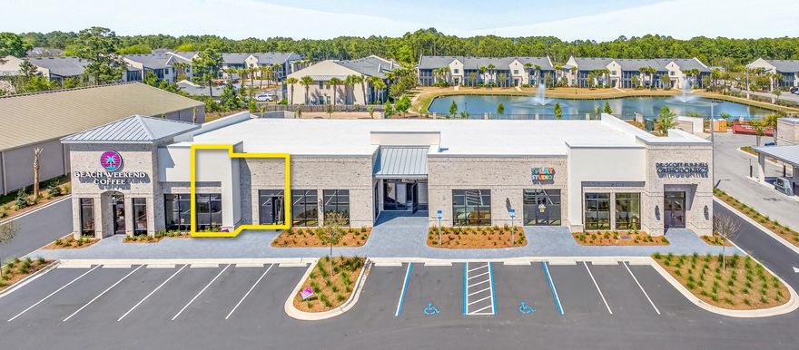 Prime 1,710 square foot Now Available for Lease adjacent to the endcap, drive-thru space that operates as a coffee shop, all contained in an approximate 11,246 square foot new outparcel retail plaza in Santa Rosa Beach, Florida.  The site extends 239' along Highway 98 frontage enjoying the benefits of an existing deceleration lane and access to a traffic light through The Shops of 393, a mixed-use development at County Road 393 and Highway 98, and within a few on CR 393 and its new multi-use path lead to the coveted Scenic 30A corridor and Gulf Place, as well as Ed Walline Regional Beach-Front Park; among the largest beach access points on Scenic 30A, and provides... an abundance of parking, restroom facilities, and a significant expanse for public beach use.  The Shops of 393 is one of the most premier, mixed-use developments in South Walton County along the Gulf Coast of Florida.  This prime outparcel commands significant visibility from a traffic count of approximately 45,000+ vehicles daily. The space plan is uploaded to this listing under "Documents" tab.  Please inquire for further details.