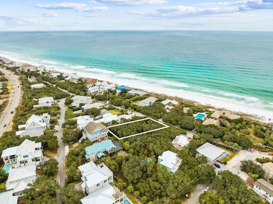 Exceptional 75 x 150 homesite on Highland Avenue in Santa Rosa Beach offering Gulf views beginning at approximately 30 feet and expanding through 40 and 50 feet. Located just steps from deeded Beach Highlands beach access, the property combines elevation, meaningful width, and proximity to the Gulf -- a combination that is increasingly rare along the 30A corridor.

Parcels of this size and topography provide a compelling foundation for architecturally significant new construction. The depth and natural grade of the lot allow for a thoughtfully designed coastal residence with protected view corridors and meaningful water views from multiple living levels.  Building from the ground up affords full control over orientation, layout, scale, and long-term functionality -- advantages that cannot be replicated through renovation or resale acquisition.

Surrounded by established homes and positioned just north of the Gulf, the setting offers both privacy and the flexibility to create a legacy property tailored to today's standards. As remaining buildable Gulf-proximate land continues to be absorbed, opportunities of this caliber are becoming finite. Once improved, homesites with this width, elevation, and deeded access rarely return to the vacant land market.

A rare opportunity to secure an irreplaceable foundation for a generational coastal residence in one of Santa Rosa Beach's most sought-after locations.