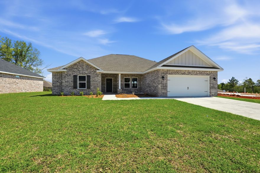 'DALTON' floor plan will be ready in mid- July in the beautiful 'Barton's Bend S/D, one cul-de-sac street conveniently located to shopping, schools, etc.  This 5BR/3BA gives many options for comfortable flexible living.  Kitchen has large work island w/bar seating, dining area, walk-in pantry, all overlooking family gathering area.  Owner's bath has soaking tub, tile shower, his/her vanities & walk-in closet.  Front & rear porches, fully landscaped yard.