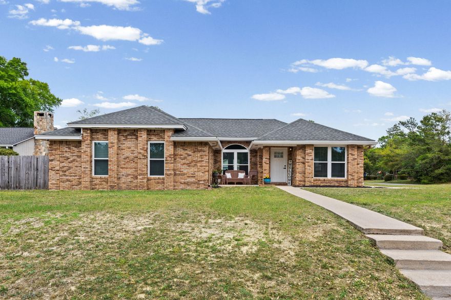 Welcome to the kind of home that just feels right the moment you pull up--charming, updated, and perfectly positioned in The Woodlands of Bluewater Bay, all under $500K!

This adorable 3-bedroom, 2-bathroom home offers nearly 1,800 square feet of thoughtfully designed living space filled with character and warmth. Step inside to find inviting touches throughout, including shiplap accent walls, a cozy fireplace, and a custom built-in banquet that creates the perfect spot for morning coffee, family dinners, or gathering with friends.

The layout is both functional and welcoming, offering comfortable bedroom separation and easy everyday living. And when it comes to peace of mind--you're covered! Major updates have already been taken care of, including windows (2019/2020), roof (2020), HVAC  (2018), and a brand new water heater (2026).

But the real showstopper? The outdoor space. Situated on a corner lot, this property features a giant fenced backyard with room to truly live--whether that means hosting weekend get-togethers around the firepit, storing all your tools and toys in the storage sheds, or finally having space for a pool or your RV or boat with oversized parking to match. It's a rare find to have this much flexibility and freedom--especially with NO HOA! 

Located in a friendly neighborhood with a playground just a short walk away and optional access to a community pool, you'll love the balance of convenience and lifestyle this home offers. Plus, you're just minutes from top-rated Niceville schools, local dining, shopping, and a quick drive to Eglin Air Force Base and the beautiful Emerald Coast beaches.

Affordable, updated, and full of charm--this one checks all the boxes and then some. Don't miss your chance to make it yours!