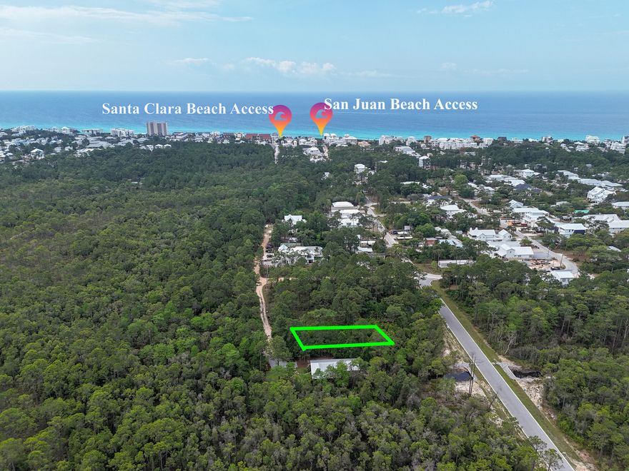 Prime homesite in the desirable Gulf Shore Manor area, positioned for strong future growth with significant new development planned nearby over the next few years. Ideally located within half a mile of the Santa Clara Beach Access, offering convenient and easy access to the beach.

This property offers exceptional privacy, situated toward the back of the neighborhood, with state park land directly to the east--ensuring a peaceful, natural backdrop with no future development on that side.

All utilities are in place except water, providing a valuable head start for building. The lot is located in a golf cart-friendly community with no HOA restrictions, giving flexibility for personal use or investment.

Previously authorized for a 3-bedroom, 2-bath home Previously authorized for a 3-bedroom, 2-bath home (buyer to verify current zoning and building allowances). Located in Flood Zone A.

A rare opportunity to secure a private, build-ready lot in a rapidly developing coastal area with close beach access and natural surroundings.