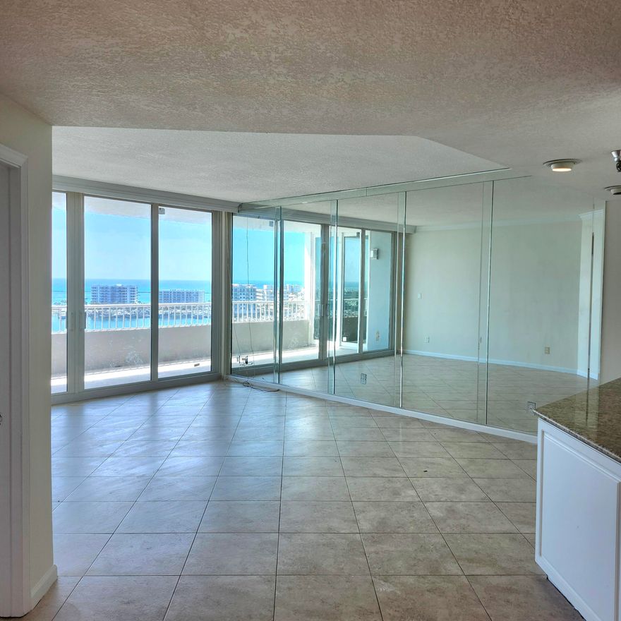 Fantastic views from this 10th floor unit at the exclusive Destin Yacht Club.  If privacy and luxury are what you seek, this is the ultimate complex.  Large deep water boat slip #45 is included.
