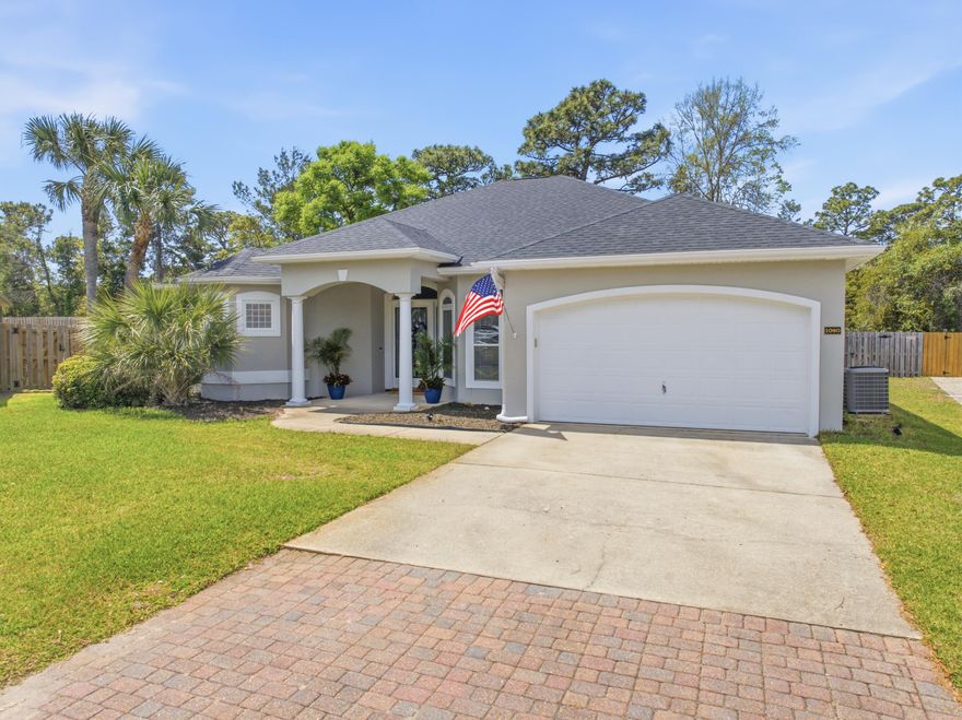 {This home is a MUST SEE IN PERSON!!!} 1080 Napa Way is *THE* stunning BLUEWATER BAY home that you've been searching & waiting for! It's located in the highly coveted subdivision of Chardonnay Estates where the gorgeous beaches of Destin are less than 7 miles away! Enjoy living in one of the most desirable areas of Niceville with top-rated schools & easy convenience to Eglin AFB, Army 7th Group, and the Naval EOD school! Nestled inside a cul-de-sac with underground utilities, you'll find this exceptional and immaculately maintained home that's sure to please! You'll love & appreciate all it has to offer - especially all the notable features such as a thoughtful open & split floor-plan, 2 living room spaces, 2023 roof, 2021 water heater, 2018 HVAC, brand new carpet in all 3 bedrooms, tile  throughout the main living areas, and neutral color paint in all the rooms. The openness & spaciousness this home offers allows an easy transitional flow from one room to the next that's perfect for entertaining your family & friends. The kitchen truly is the heart of this home and boasts granite countertops and stainless steel appliances. Just off the kitchen is the laundry room and pantry. (The less than 1 year old washer & dryer convey!) The kitchen overlooks the eat-in nook along with the cozy family room that's highlighted by a gas fireplace. The living room is open to the beautiful large dining room in the front of the home near the foyer. The tranquil & expansive primary bedroom and bathroom allow you to relax in both comfort, space, and style. The primary bathroom features tile flooring, a separate shower, a separate tub, separate vanities, a separate toilet room, and a large primary closet. Several areas of the home allow you to enter/exit the covered & screened-in back porch where you can can enjoy & entertain within it or access the spacious backyard that's fully privacy fenced and has ample room for a pool. You'll be pleased to know that the irrigation is from a well pump and not city water! Multiple trees and shrubs have been removed to allow more space for enjoyment. This home allows you to feel at ease knowing you get to just relax and just enjoy being home! The following items are all gas: fireplace and an outdoor stub for grilling. Sellers have a termite contract with Bryan Pest Control. HOA fee is only $134 per quarter. Don't miss your chance to own this stunner of a home! Schedule your private tour today!

***Yearly termite contract with Bryan Pest Control is $325 per year and renews in August 2026.

Annual home insurance quotes:
1.) Affordable Home Insurance quote is $2,622.05 per year
2.) Cooke Insurance Agency quote is $2,305.56 per year. 

~VERY Close By Locations:
****White Point Road - Maxwell Gunter Mid-Bay Shores Recreation Area is less than a mile away! Enjoy walking/hiking trails, swimming in the bay, fishing from the shore, relaxing & laying out on the sand, launching kayaks/canoes/paddleboards, or just having a picnic by the water! It's a great local spot to enjoy!!! 

(1.) Beaches of Destin are just 6 miles away! Just over the mid-bay bridge takes you to "Crystal Beach" where there are several public beach access locations by Camille's and Crab Trap. The Back Porch is another favorite public beach. A local's favorite is Henderson Beach State Park where you can pay to have a yearly membership for ample parking, pavilions, and bathrooms! (Military receive discounts for the membership! Check out www.floridastateparks.org for more info!)
(2.) Bluewater Elementary School is 2.5 miles from this home!
(3.) 6 miles away are both Ruckel Middle School and Niceville High School! These schools are located right next to each other and are across the street from the Niceville Children's Park (free access) and Niceville Library.
(4.) Fred Gannon Rocky Bayou State Park is located 3 miles away and is a local favorite spot to launch boats! You can purchase a yearly membership. (Check out www.floridastateparks.org for more info and military discounts!)
(5.) Bluewater Bay has 3 separate swimming pool facilities that are all part of a membership that you can pay for to be a part of through Recreation Services, Inc. All 3 pools are located within close proximity to this home! It's just 1 mile to the Woodlands Pool, 3.5 miles to the Bay Drive Pool, and 2.5 miles to the Glen Eagles Pool. (Check out www.bluewaterbayfl.com for more info!)
(6.) The Golf Club at Bluewater Bay is 2 miles away. (Check out bwbresort.com for more info.)
(7.) Just 2.5 miles from this home is the Emerald Coast Pickleball courts and 3 miles away is the Emerald Coast Tennis Center. The tennis center's location (777 Bay Drive) only has tennis courts at it, but the pickleball courts are located right down the road at 1200 Oakmont Drive. (The pickleball courts are directly next to the Glen Eagles Pool which is one of the 3 pools of Bluewater Bay. The pickleball membership and the pool membership can be purchased through their separate businesses. They share access to the bathrooms located by the pool and pickleball courts. (Check out www.bluewaterbayfl.com for more info about ECT Management!)
(8.) Eglin Air Force Base back (east) gate is just 10 miles away and the front (main) gate is only 14 miles away.
(9.) It's 19 miles to Hurlburt Field Air Force Base's back gate and 25 miles to the front gate.
(10.) This home is just 22 miles to Army 7th Special Forces Group Soldier Support Center compound.
(11.) The Naval School Explosive Ordinance Disposal base is the closest military base distance to this home! It's only 2.5 miles away.
(12.) Winn-Dixie (grocery store) is only 2 miles away.
(13.) It's only 5 miles to Publix and just 6 miles Walmart.
(14.) Just 2 miles to Ciao Bella/Bella Blue Bar, Tisano's, Sabina's Europa, Schnitzel & More, Thai Ladda, Amor & Taco's Mexican Kitchen and Cocina, Brother's Kitchen, Tango 3 Coffee Roasters Hurricane Grill & Wings, and Pepito's Mexican Restaurant.
L. J. Schooners Dockside Restaurant & Oyster Bar is only 4 miles away!