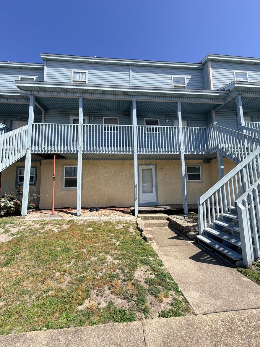 Commodores Landing on Okaloosa Island. 2 bedroom 2 bath condo. Investor special with endless potential! This property is a major fixer upper and is ready for a complete renovation. It will need to be fully gutted, making it the perfect opportunity for an experienced investor or buyer looking to transform it from the ground up. With the right vision, this could become an incredible flip or long term investment.