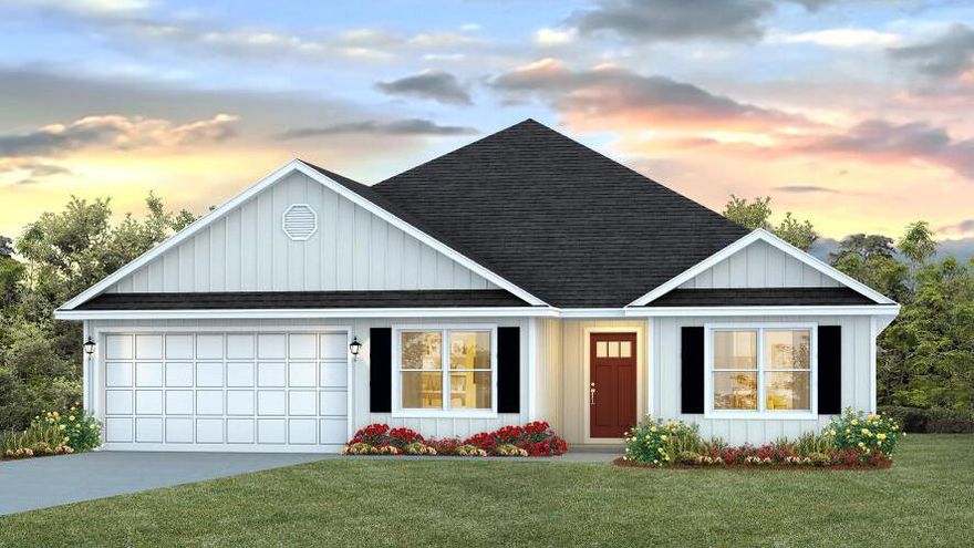 Welcome to Heritage Plantation with a community pool & gazebo!  The 'Finn' model is a highly desirable open concept floorplan with 5 bedrooms, 3 bathrooms, 2-car garage & the 'Smart Home Connect 'System with a variety of convenient Smart Home devices. NICE open living room with the dining area open to the kitchen & living room with lots of windows for natural lighting. The well-designed open kitchen includes stainless steel appliances, Quartz Countertops, a smooth-top range, built-in microwave, quiet dishwasher, corner pantry, island bar, eye-catching wood-look flooring & plush carpet in the bedrooms.  Stylish curb appeal. ALL LISTING pictures, colors, features, and size may vary. Square footages are approximate.