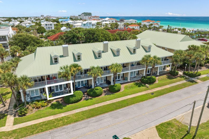 Step into laid-back coastal living at this ground-floor Caribbean Dunes residence, where boho beach style meets everyday comfort. Just a short stroll from the white sands of Crystal Beach, this one-bedroom, one-bath condo makes an ideal primary home, vacation retreat, or rental investment. Inside, the stylishly updated interior showcases a remodeled kitchen and bathroom, new flooring, and stainless steel appliances. The open living and dining area flows seamlessly to a large patio framed by lush landscaping, creating an inviting extension of your living space. Designed to sleep six, the condo includes cozy hallway bunks and a living room sleeper sofa, ensuring plenty of room for family and guests. Caribbean Dunes offers an array of amenities, including a sparkling pool and hot tub, walking and bike paths, and deeded beach access directly across the street. With favorite local restaurants like Camille's and charming shops within walking distance, this property places you in the heart of the Crystal Beach lifestyle.