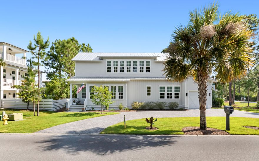 Welcome to Cypress Breeze Plantation, where the beach is close, Gulf Place is easy, and the pool is not playing around.

This furnished three-bedroom, 3.5-bath home sleeps 10 and is built for simple 30A living. The main-level owner's suite keeps everyday life easy, with double vanities and an oversized frameless glass shower. The open kitchen, dining, and living area gives everyone room to gather, unwind, and come back together after a day at the beach. The outdoor patio adds an easy extra living space, perfect for grilling, cocktails, or slow coffee mornings before heading down to the water. Upstairs, the loft adds flexible space for movie nights, guests, a media room, or the inevitable rainy beach day, with additional sleeping space that helps comfortably accommodate a crowd. Two guest bedrooms each have their own private bathroom, including a bunkroom that sleeps four. Translation: bring the people. There is room.

The home is offered fully furnished and includes two beach bikes. The one-car garage also includes a Tesla charger, because convenient should actually mean convenient.

Getting to Gulf Place, Ed Walline Beach Access, shopping, dining, and live music feels like part of the routine.

Cypress Breeze Plantation is gated and known for one major community flex: its 14,000-square-foot resort-style pool, one of the largest residential pools on the Emerald Coast. The neighborhood also offers food trucks, seasonal events, and easy access to the west end of 30A.